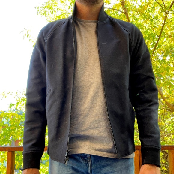 Size M - Theory Bomber Jacket - Denim Wash - Picture 1 of 3